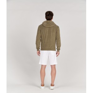 Veste capuche sacha éponge kaki