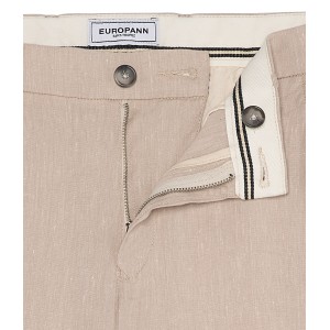 TURNER -  Slim fit linen-blend bermudas, camel