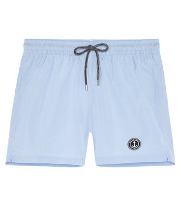 SOFT - Plain color slim fit swimshorts, sky blue