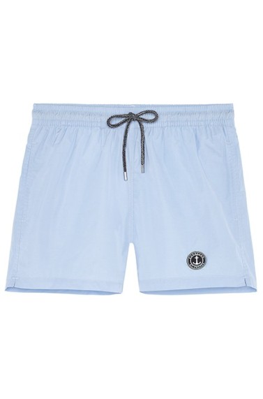 SOFT - Plain color slim fit swimshorts, sky blue