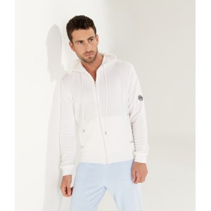 COTTON HOODIE SACHA WHITE