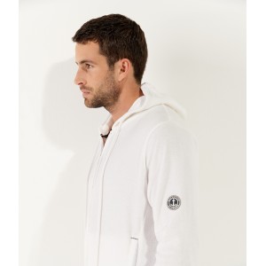 COTTON HOODIE SACHA WHITE