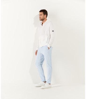 COTTON HOODIE SACHA WHITE