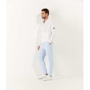 Veste capuche sacha éponge blanc