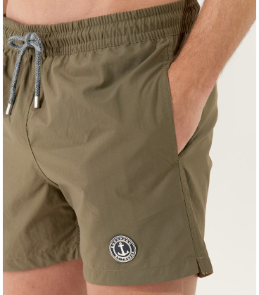 SOFT - Plain khaki swim shorts