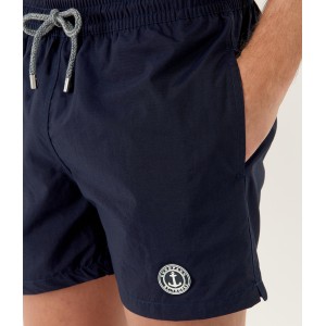 SOFT - Plain navy blue swim shorts