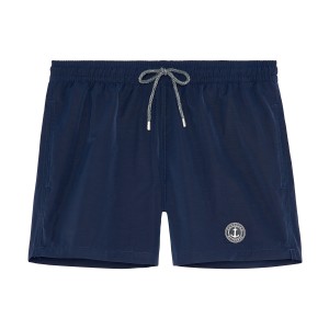 SOFT - Plain navy blue swim shorts
