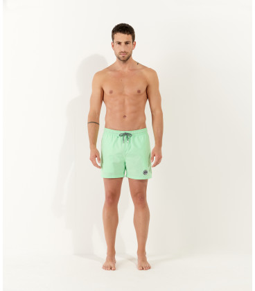 SOFT -  Short de bain uni vert anis
