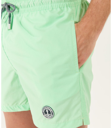 SOFT -  Short de bain uni vert anis
