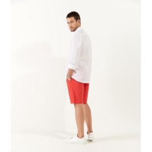 TEXAS - Slim fit Chino Bermudas, red 