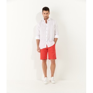 TEXAS - Slim fit Chino Bermudas, red 