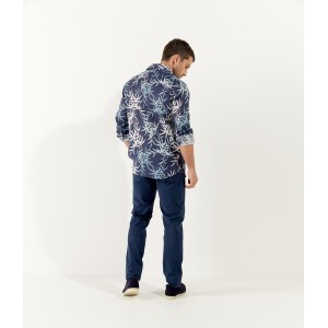 FLASH - Pantalon chino coupe ajustée, marine