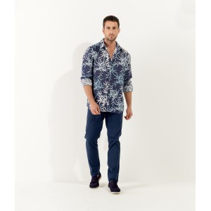 FLASH - Pantalon chino coupe ajustée, marine