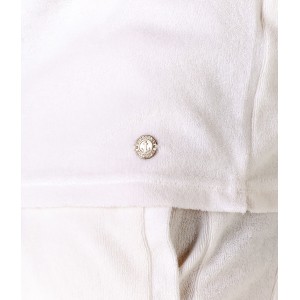 MITCH - Towelling white polo shirt