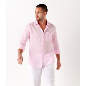 DIVA - Chemise décontractée en lin, rose