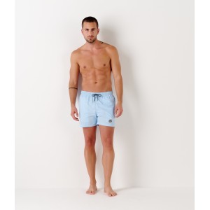 SOFT - Short de bain uni, bleu ciel
