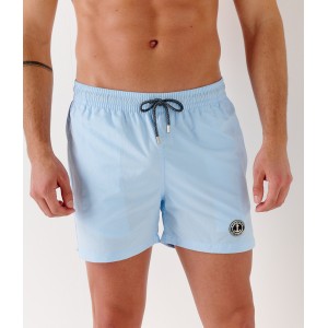 SOFT - Short de bain uni, bleu ciel
