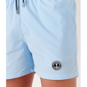 SOFT - Short de bain uni, bleu ciel