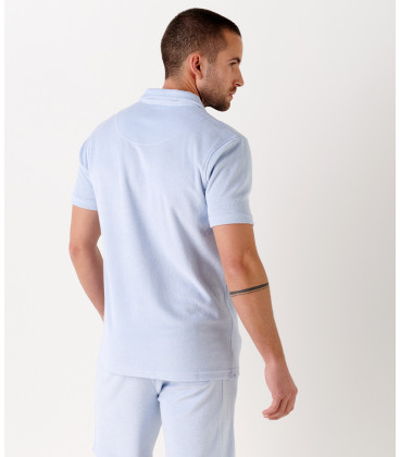 SKY BLUE SPONGE JOGGING SHORTS NOAH