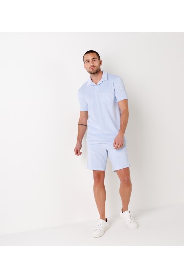 SKY BLUE SPONGE JOGGING SHORTS NOAH