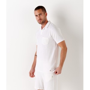 WHITE SPONGE JOGGING SHORTS NOAH