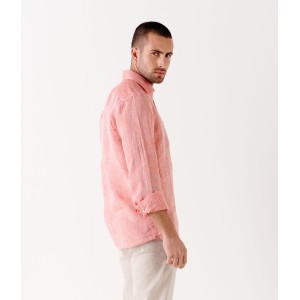 GORDON - Linen-blend slim fit chinos, beige