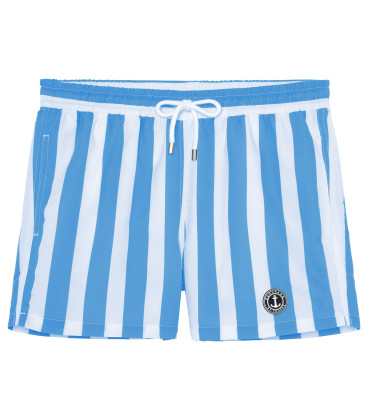 CALIFORNIA - Large stripes print ocean swimshorts