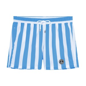 CALIFORNIA - Large stripes print ocean swimshorts