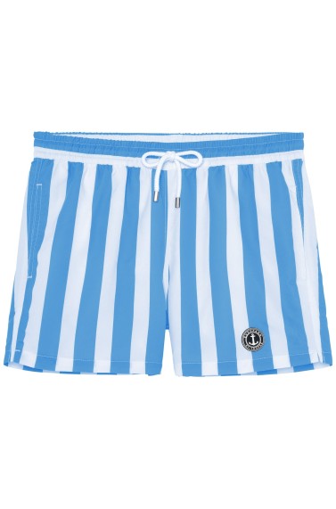 CALIFORNIA - Large stripes print ocean swimshorts