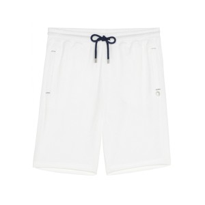 WHITE SPONGE JOGGING SHORTS NOAH