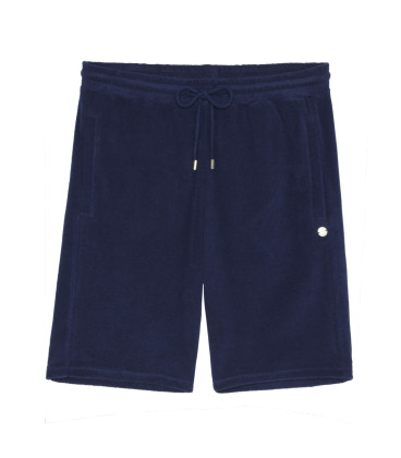NAVY BLUE SPONGE JOGGING SHORTS NOAH