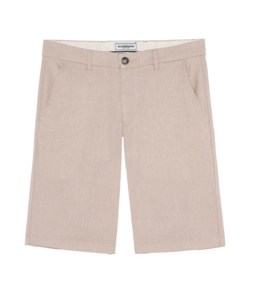 TURNER - Bermuda slim fit lin chiné, beige