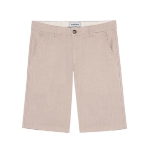 TURNER -  Slim fit linen-blend bermudas, camel