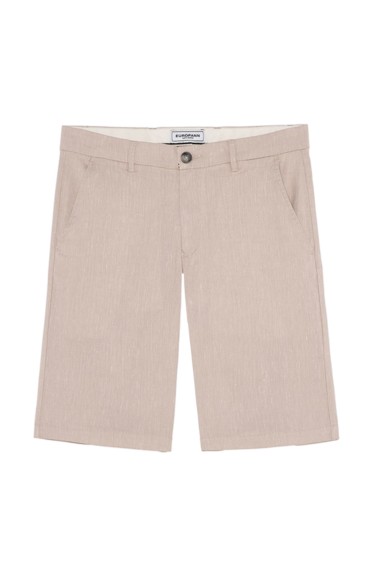 TURNER - Bermuda slim fit lin chiné, beige