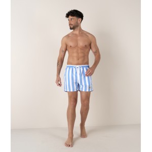 CALIFORNIA - Large stripes print ocean swimshorts