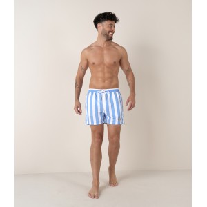 CALIFORNIA - Large stripes print ocean swimshorts