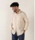 DIVA - Casual linen shirt, beige