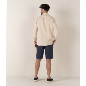 DIVA - Chemise décontractée en  lin, beige