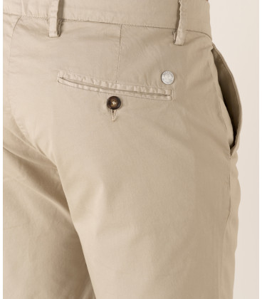 TEXAS - Bermuda chino slim uni, beige