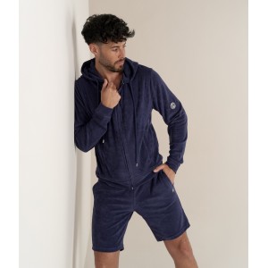 Veste capuche sacha éponge marine