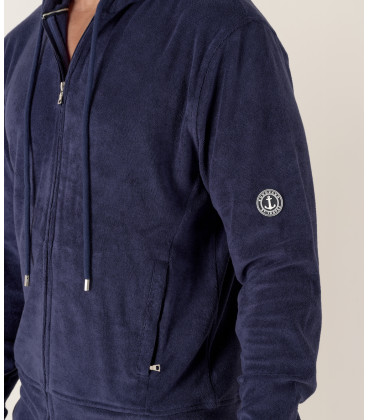 COTTON HOODIE SACHA NAVY BLUE