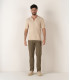 FLASH - Slim fit cotton chinos trousers, khaki