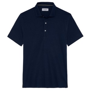 WESTON - Polo jersey en coton, marine
