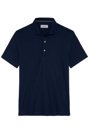 WESTON - Polo jersey en coton, marine