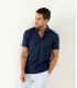 WESTON - Polo jersey en coton, marine
