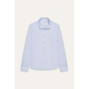 Chemise Homme manches longues unie bleu ciel slimfit|Europann