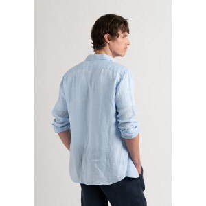 Plain sky blue color long sleeves shirt for men|Quality brand Europann