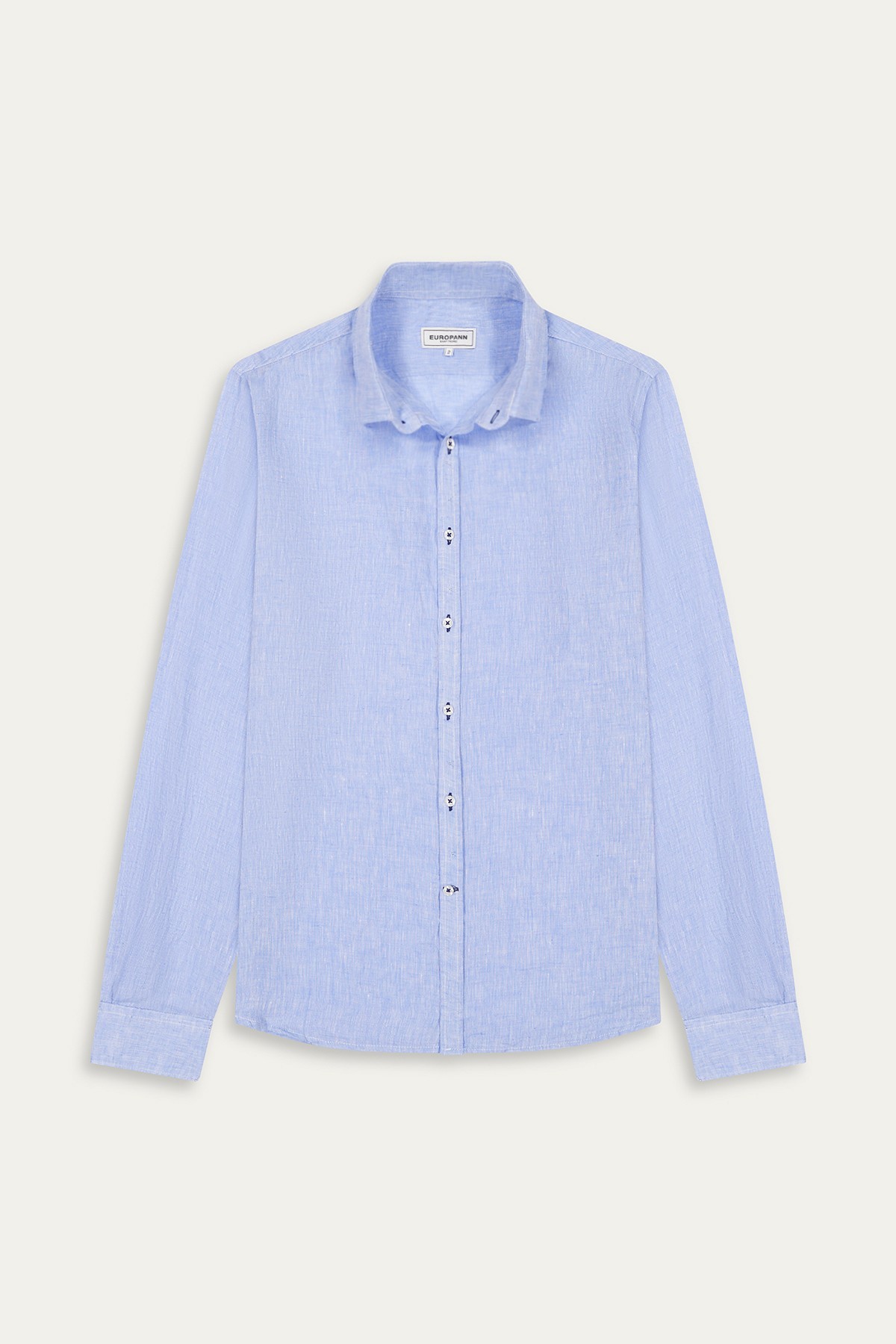 Plain blue color long sleeves shirt for men | Quality brand Europann