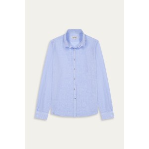 Chemise Homme manches longues unie bleue slimfit|Europann