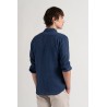Plain navy blue color long sleeves shirt for men | Quality brand Europann